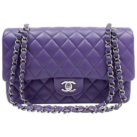 dark purple chanel bag|large Chanel shoulder bag.